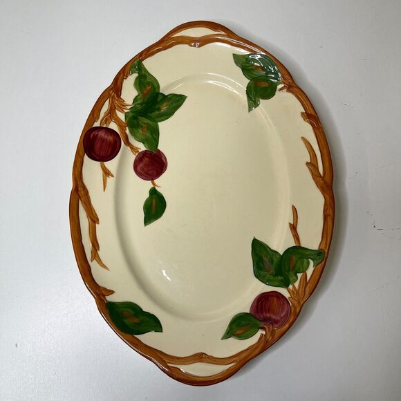 Vintage Franciscan Apple Oval Serving Platters DinnerMade in California 4034 - Picture 2 of 11